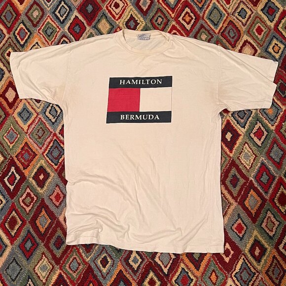 Other - Davison’s of Bermuda “Hamilton Bermuda” Graphic Tee - White, Size XL
